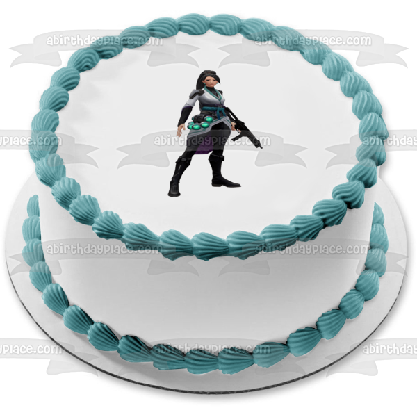 Valorant Character Sage Edible Cake Topper Image ABPID51721