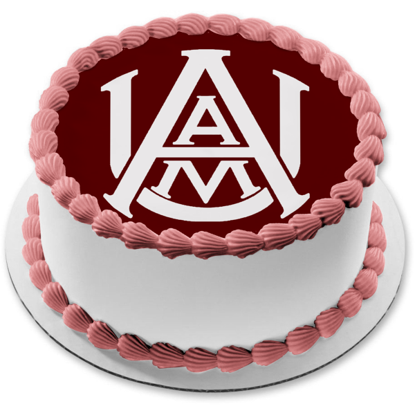 Alabama A&M Logo Edible Cake Topper Image ABPID51728 – A Alabama A&M Logo Edible Cake Topper Image ABPID51728 – A