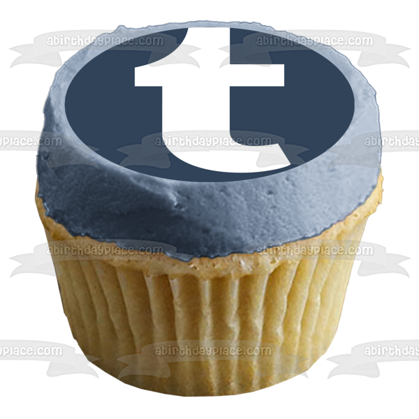 Logotipo de Tumblr con fondo Imagen comestible para decoración de tarta ABPID51776