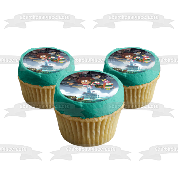 Disney Amphibia Sprig Anne Polly Hop Hop - Decoración comestible para tarta (imagen ABPID53312)