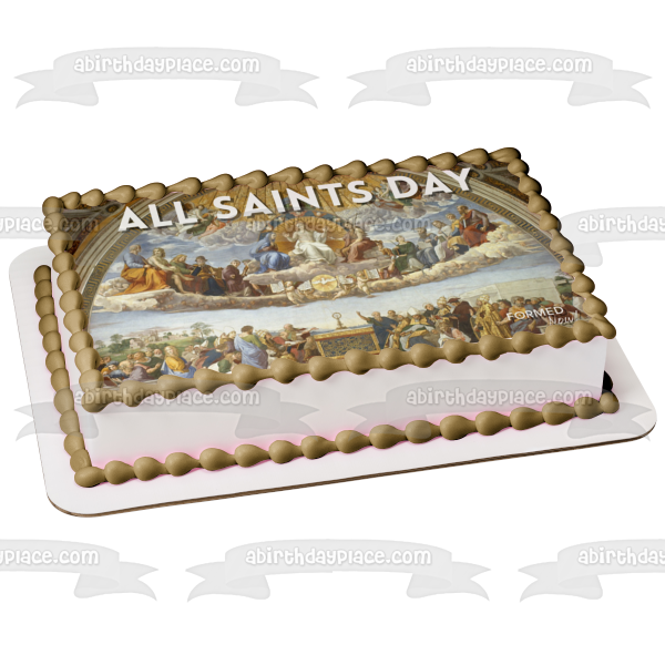 All Saints Day Edible Cake Topper Image ABPID54332 A Birthday Place