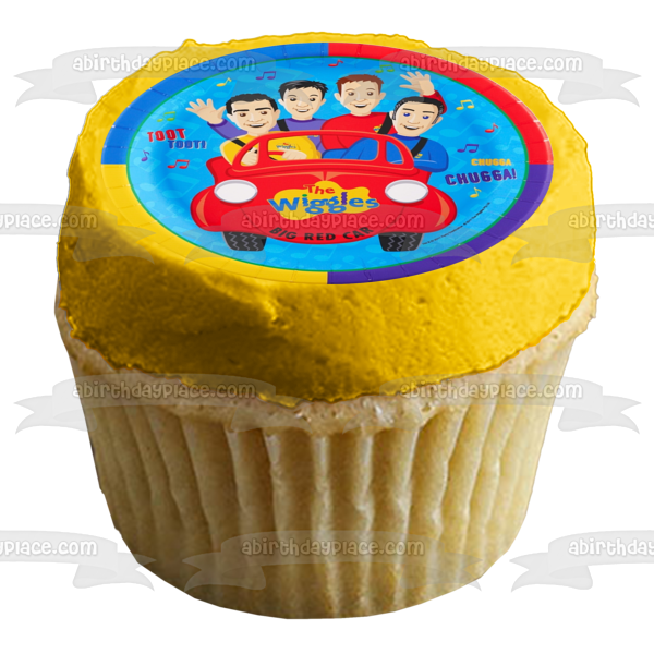 The Wiggles Greg Anthony Murray Jeff Big Red Car Edible Cake Topper Image ABPID00621
