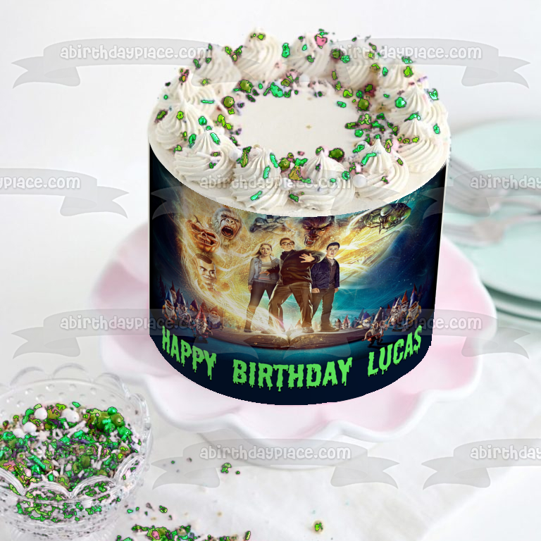 Goosebumps 2 Haunted Halloween Scary Personalized Edible Cake Topper Image ABPID00046