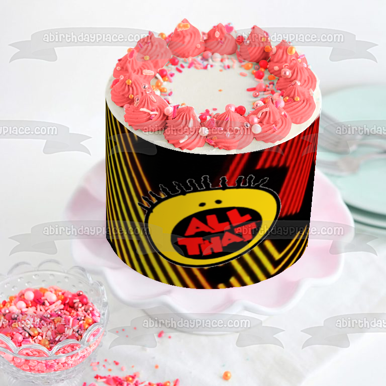 All That Logo Good Burger Superdude Edible Cake Topper Image ABPID00458