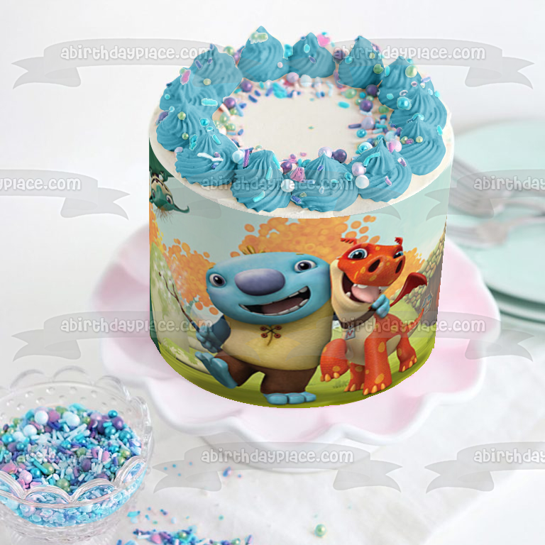 Wallykazam! Wally Trollman Norville Bobgoblin Hugging Edible Cake Topper Image ABPID00508
