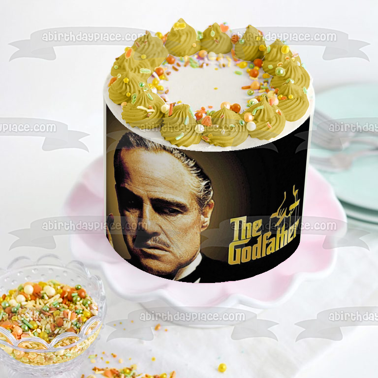 The Godfather Don Vito Corleone Edible Cake Topper Image ABPID00670