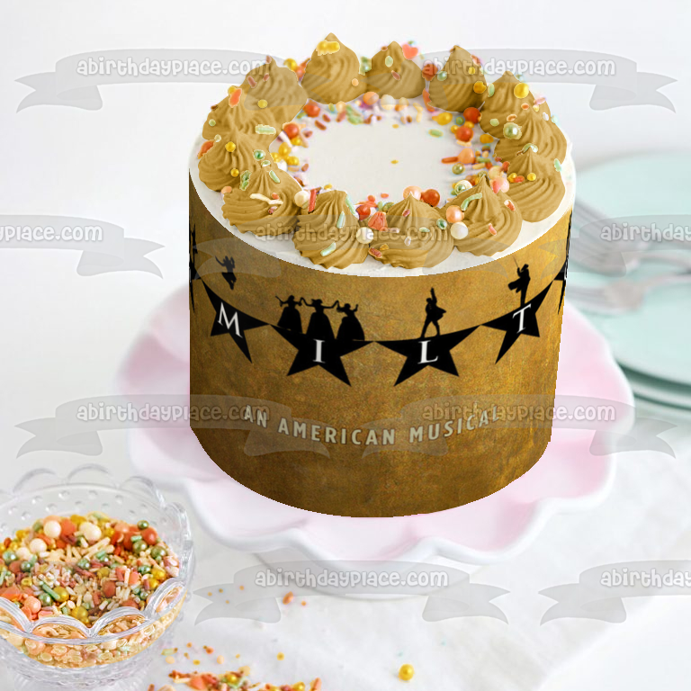 Hamilton: An American Musical Edible Cake Topper Image ABPID00789