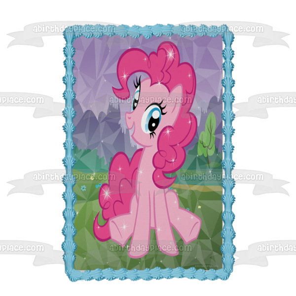 My Little Pony Equestria Girld Pinky Pie brilla imagen comestible para decoración de tarta ABPID01103