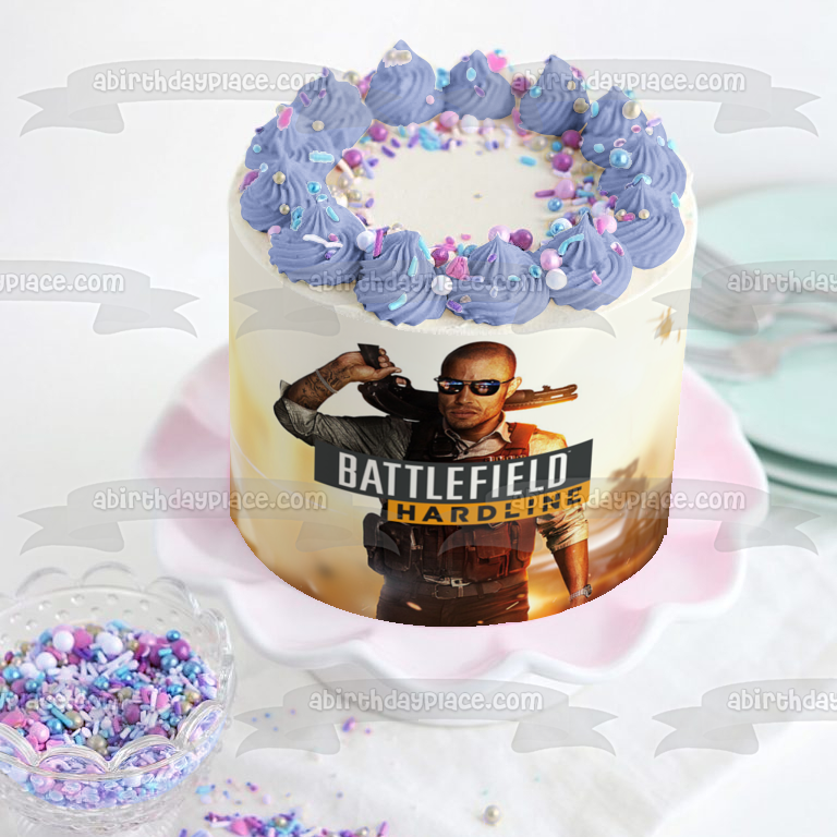 Battlefield Hardline Edible Cake Topper Image ABPID01532