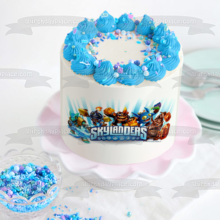 Skylanders Blades Pop Fizz Wallop Edible Cake Topper Image ABPID01584