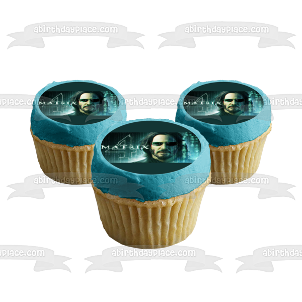 The Matrix Resurrections Neo Edible Cake Topper Image ABPID54731