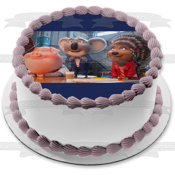Sing 2 Buster Moon Ash Norman Edible Cake Topper Image ABPID54945