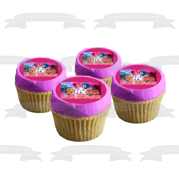 Shimmer y Shine Leah Zac Tala Nahal Imagen comestible para decoración de tarta ABPID00072