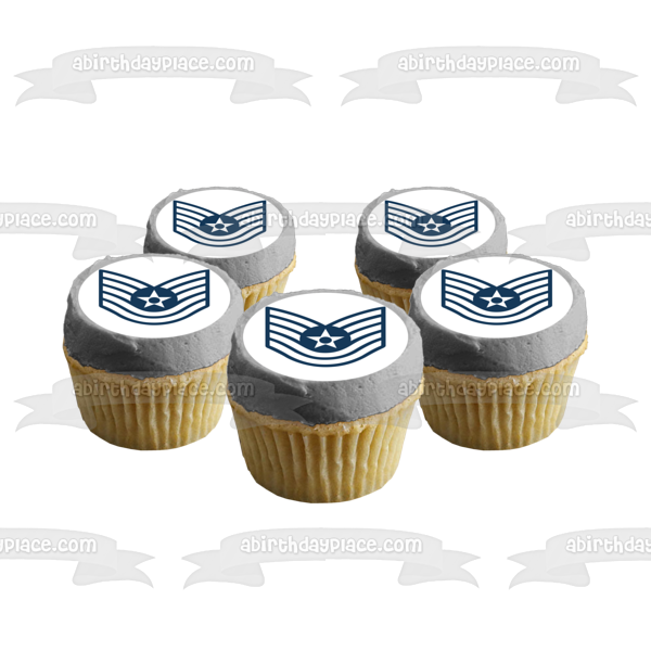 Air Force Senior Airman Logo Edible Cake Topper Image ABPID00305