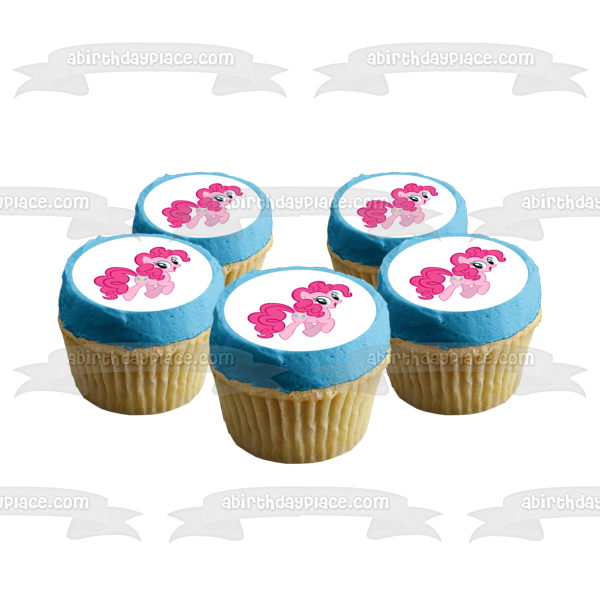 My Little Pony Pinkie Pie Jumping Edible Cake Topper Image ABPID00404