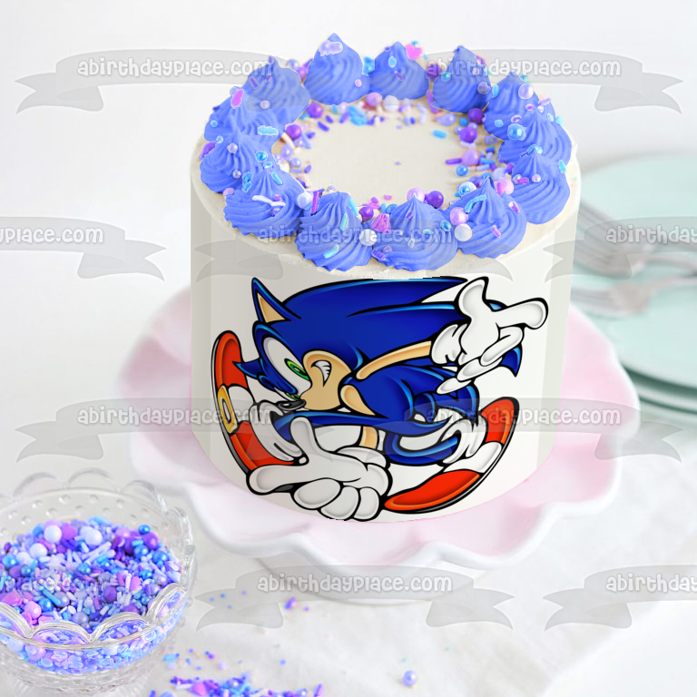 Sonic the Hedgehog Sonic Adventure Edible Cake Topper Image ABPID00413