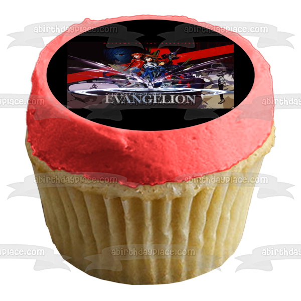 Neon Genesis Evangelion Bienvenido al Apocalipsis Mecha Personajes variados Imagen comestible para decoración de tarta ABPID00494