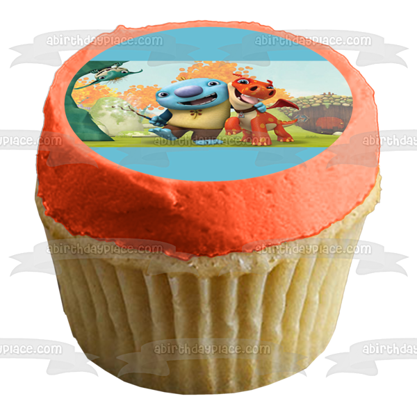 Wallykazam! Wally Trollman Norville Bobgoblin Hugging Edible Cake Topper Image ABPID00508