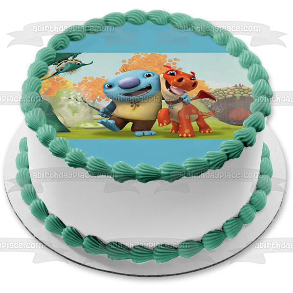Wallykazam! Wally Trollman Norville Bobgoblin Hugging Edible Cake Topper Image ABPID00508