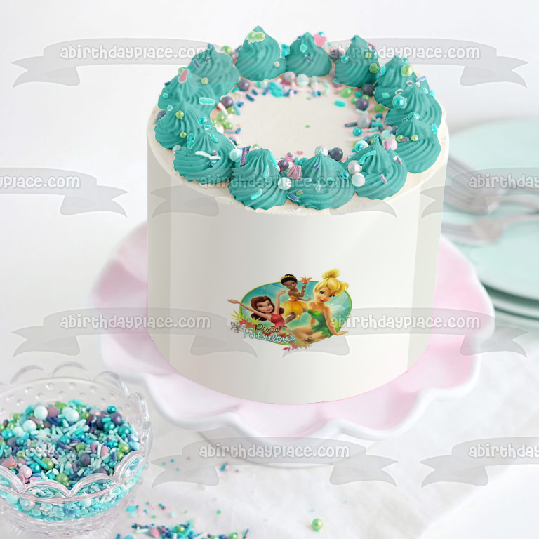 Hadas Tinker Bell Pixie Fabuloso adorno comestible para tarta imagen ABPID00764