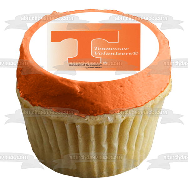 Uiversity of Tennessee Tennessee Volunteers Logo Edible Cake Topper Image ABPID01281