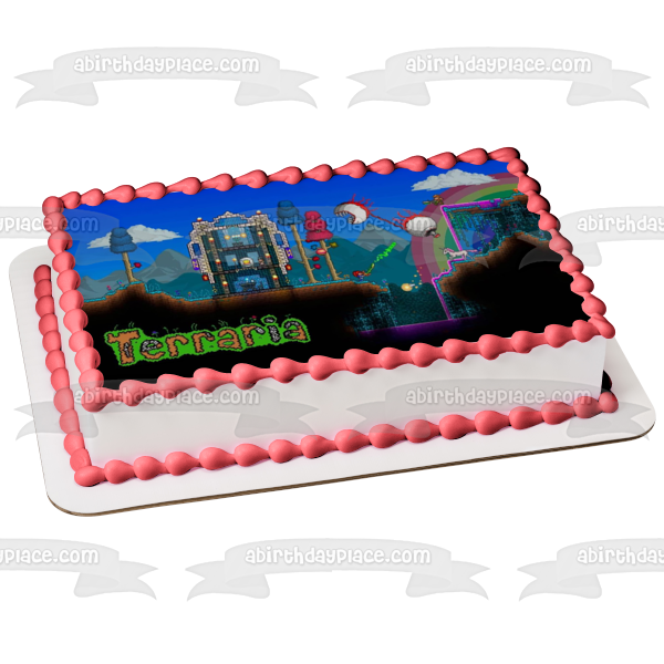 The World of Terraria Biting Eye Edible Cake Topper Image ABPID01499
