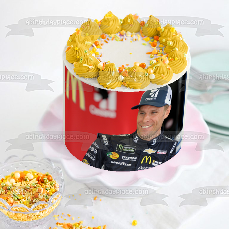 Nascar Jaime McMurray Sponsors Edible Cake Topper Image ABPID01686