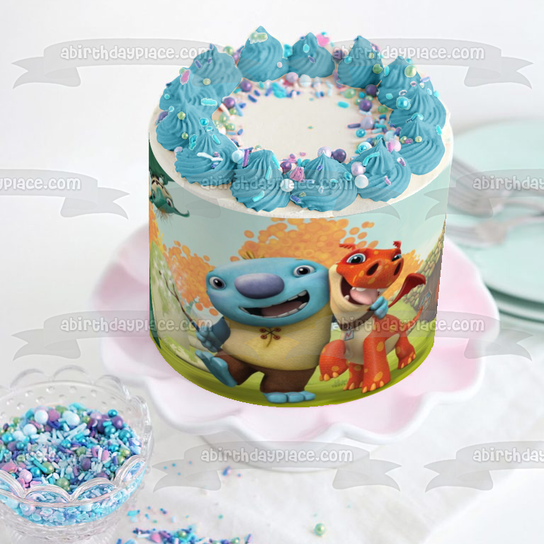 Wallykazam Magic Words Bobgoblin Norville Trollman and Wally Trollman Edible Cake Topper Image ABPID01819