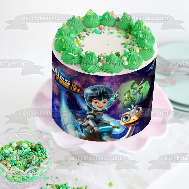Miles from Tomorrowland Miles Loretta Leo and Madame Phoebe Callisto Edible Cake Topper Image ABPID01895