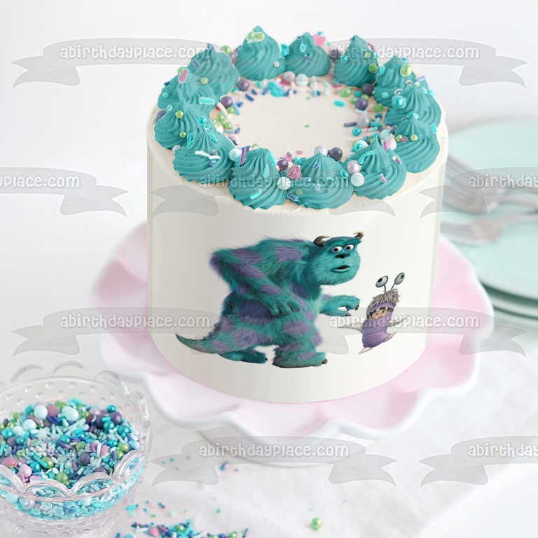 Monster Inc 2 Sully and Boo Edible Cake Topper Image ABPID03387