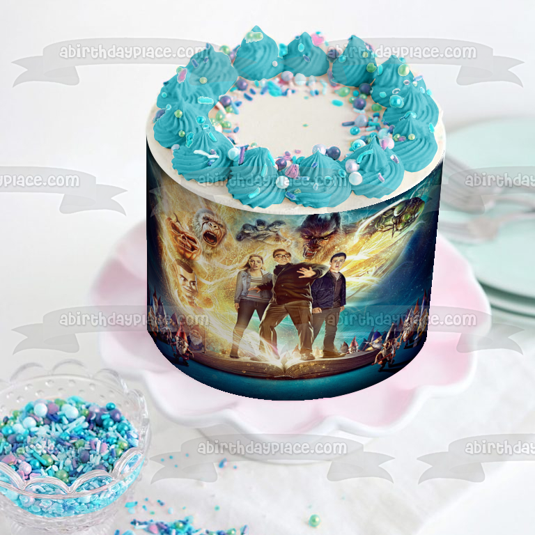 Goosebumps 2 Haunted Halloween Gnomes Sarah Sam and Sonny Edible Cake Topper Image ABPID03629