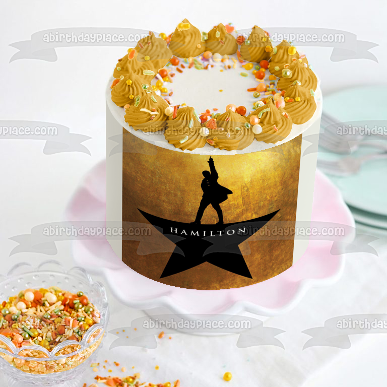 Hamilton Musical Poster Alexander Edible Cake Topper Image ABPID03827