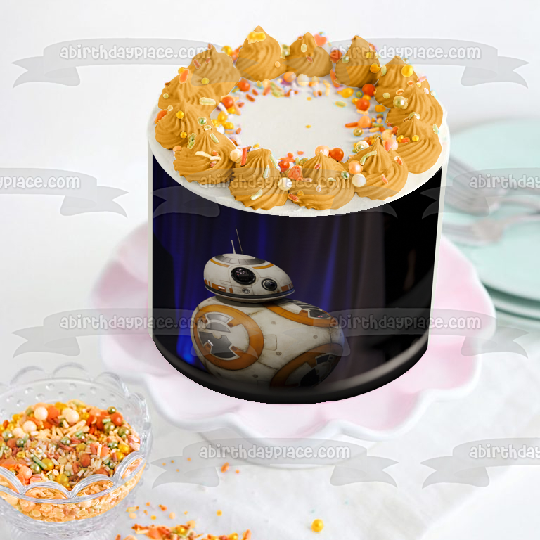 Star Wars Hero Droid BB-8 Edible Cake Topper Image ABPID03971