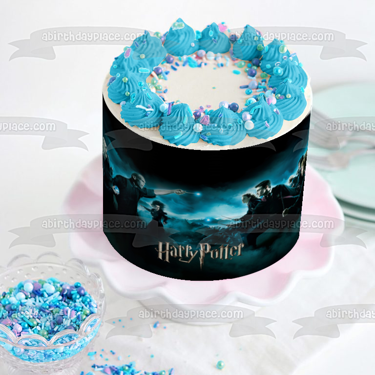 Harry Potter Ron Weasley Lord Voldermort and Hermione Granger Edible Cake Topper Image ABPID03995