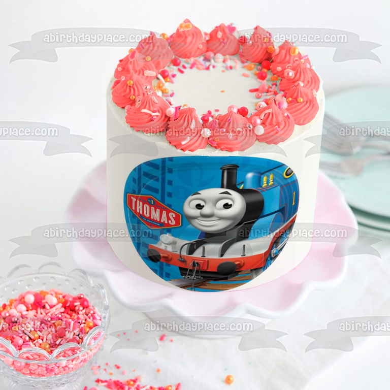 Thomas & Friends Thomas the Tank Engine Edible Cake Topper Image ABPID04025