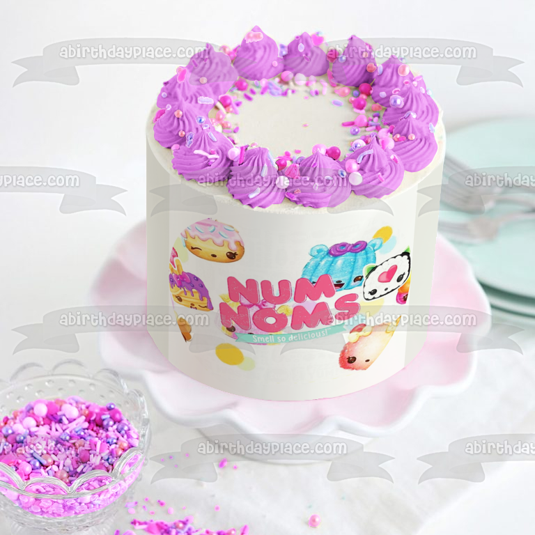Num Noms Smell so Delicious Various Characters Edible Cake Topper Image ABPID04123