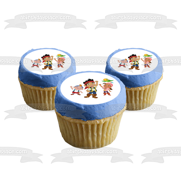 Jake and the Never Land Pirates Izzy and Cubby Edible Cake Topper Image ABPID04352