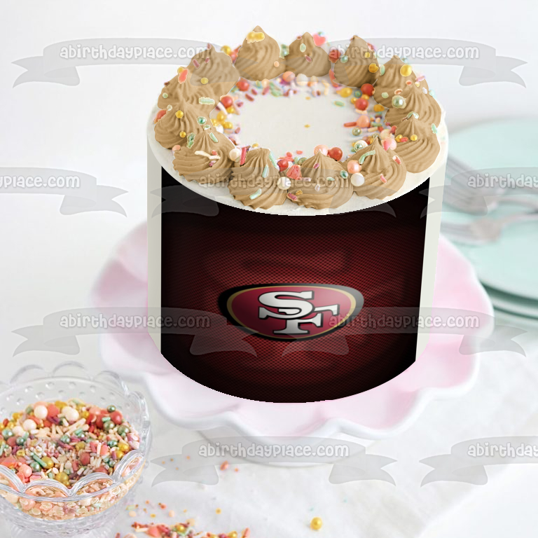 San Francisco 49ers Professional American Football NFL Edible Cake Topper Image ABPID04257