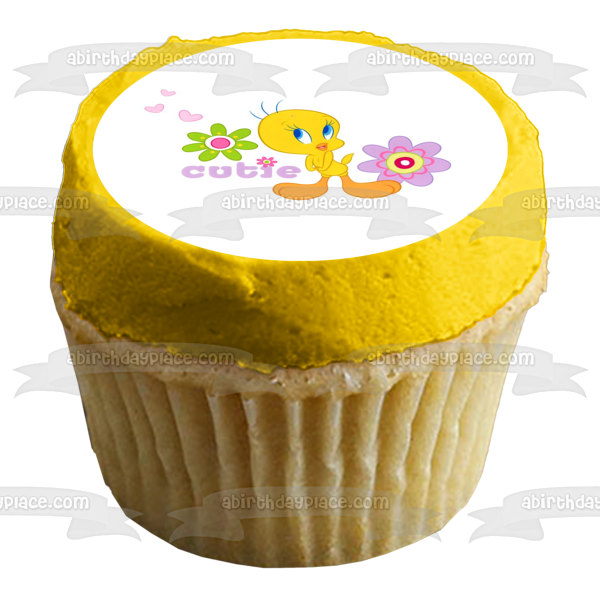 Loony Tunes Tweety Bird Cutie Edible Cake Topper Image ABPID04371