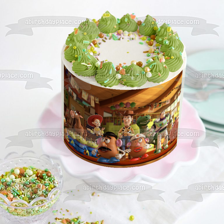 Toy Story Buzz Lightyear Woody and Jessie Edible Cake Topper Image ABPID04377