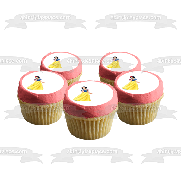 Snow White and the Seven Dwarves Edible Cake Topper Image ABPID04472