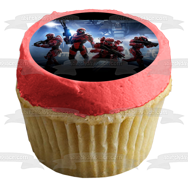 Imagen comestible para decoración de tarta de Halo 5 Guardians Spartans ABPID04763