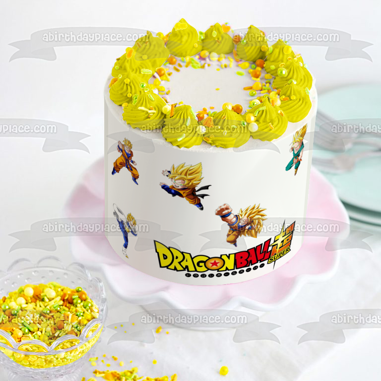 Imagen comestible para tarta de Dragon Ball Z Goku Vegete Gohan y Piccolo ABPID05592