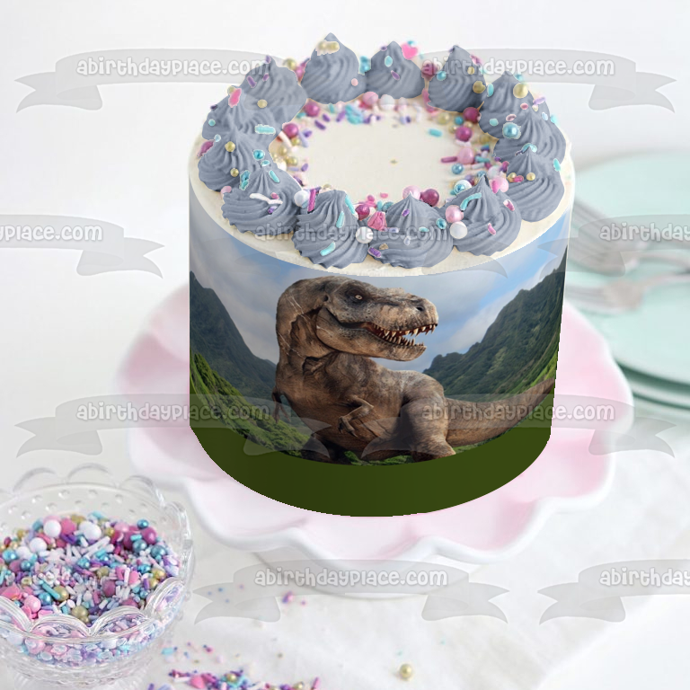 Imagen comestible para tarta de Tiranosaurio Rex de Jurassic Park ABPID05478