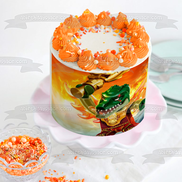 LEGO Legends of Chima Cragger the Crocodile Edible Cake Topper Image ABPID05727