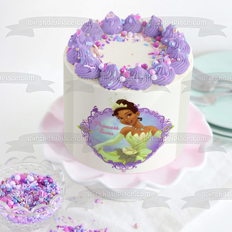 Princess and the Frog Tiana Edible Cake Topper Image ABPID05755