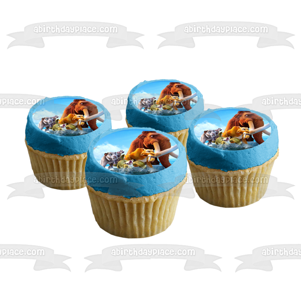 Ice Age Sid Scrat Manny and Diego Edible Cake Topper Image ABPID05777