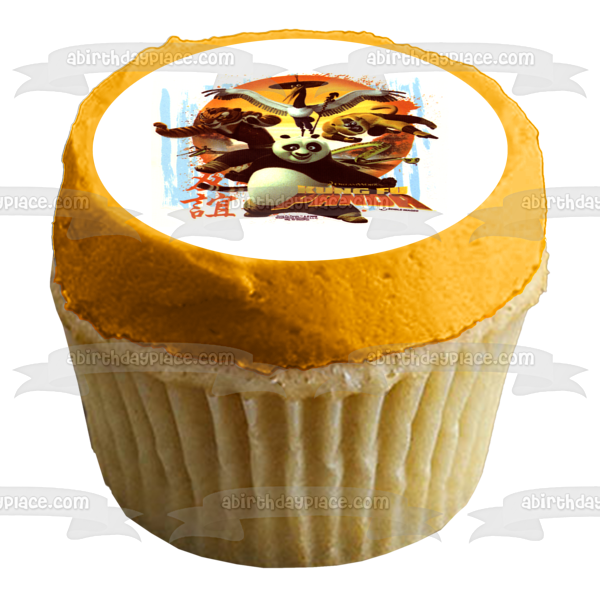 Kung Fu Panda Po Tigress Viper and Monkey Edible Cake Topper Image ABPID06187