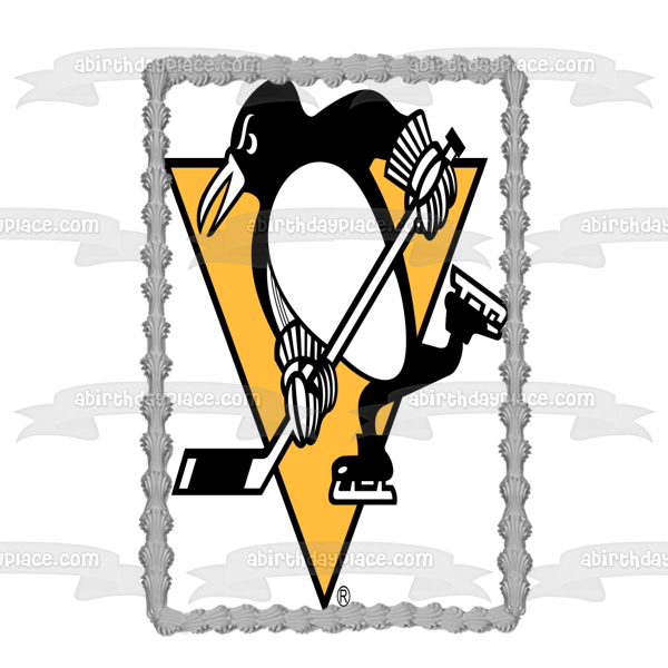 Pittsburgh Penguins NHL National Hockey League Edible Cake Topper Image ABPID06806