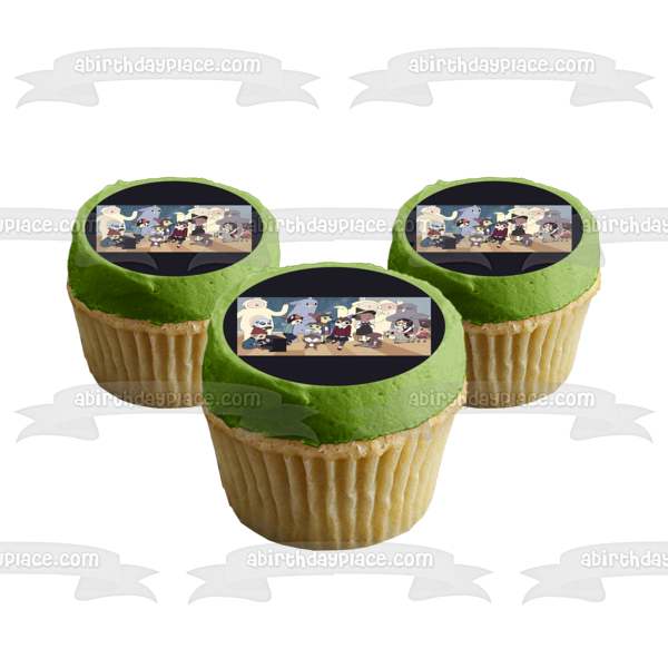 Imagen comestible para tarta de verano de la isla del campamento Alice Susie Betsy Oscar ABPID55297